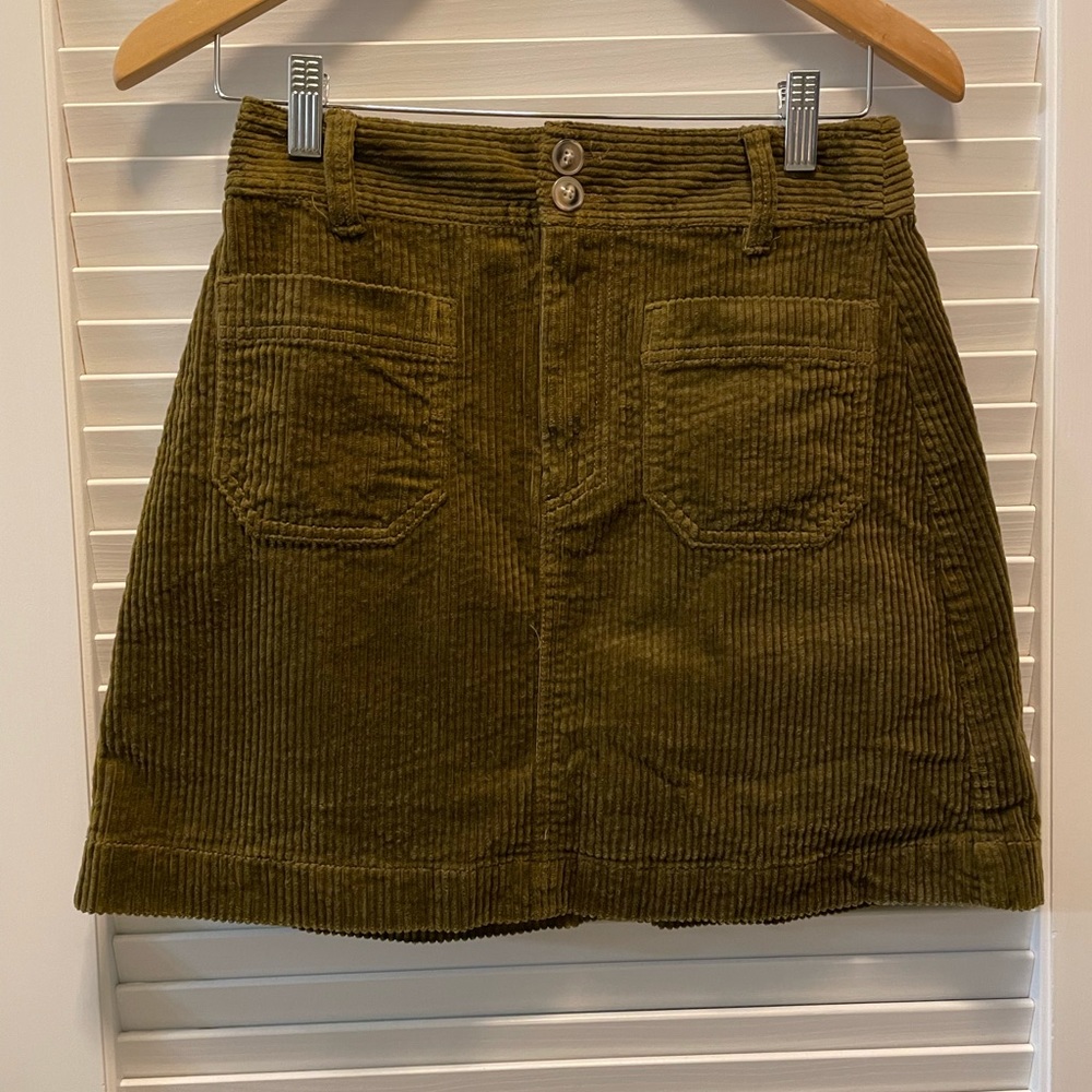 Madewell Corduroy Mini Skirt